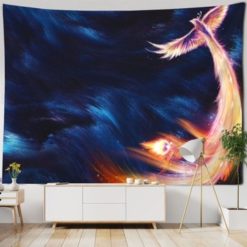 200*150cm GOBELIN Phoenix artystyczny na ścianę wi