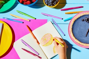 Ароматические маркеры, 4 цвета, набор ЦВЕТНЫХ маркеров для ДЕТЕЙ.