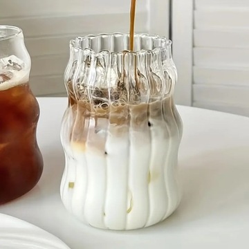 Szklanka na kawę mrożoną latte sok wodę lemoniadę 500 ml piękna OLEANDA