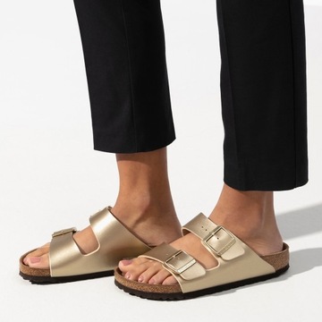 Klapki damskie BIRKENSTOCK Arizona BF Narrow gold 40 EU