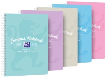 Зошит на спіралі OXFORD CAMPUS B5/80 клітинка PASTEL