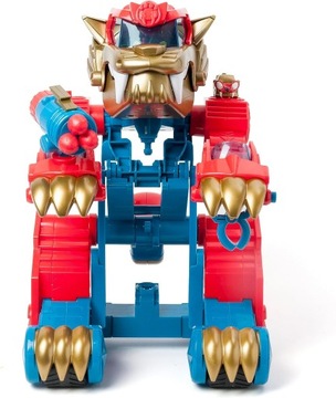 SUPERTHINGS Robot WildTiger TigerBot plus dwie figurki Transformer czerwony