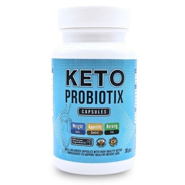 KETO PROBIOTIX KAPSUŁKI ZMNIEJSZENIE WAGI ZDROWE ODCHUDZANIE NA NADWAGE 30