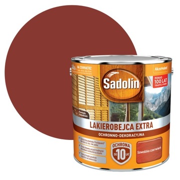 SADOLIN EXTRA 2,5L LAKIEROBEJCA SZWEDZKA CZERWIEŃ