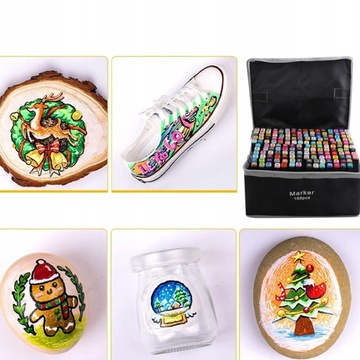 ДВУХСТОРОННИЕ ЦЕНТРАЛЬНЫЕ КОРПУСЫ, МАРКЕРЫ, РУЧКИ, 168 ШТ.