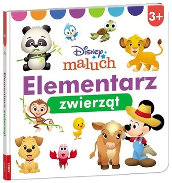 KSIĄŻECZKA ELEMENTARZ ZWIERZĄT 3+ DISNEY MALUCH