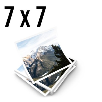 7x7 cm 10 szt. ODBITKI ZDJĘCIA KWADRAT