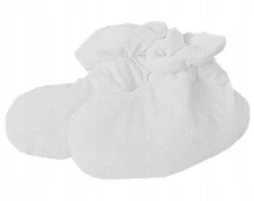 Buty kosmetyczne frotte białe 1 para