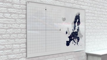 Магнитная доска 170x100 алюминиевая рамка + бесплатные подарки