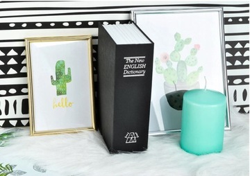 Металлическая книжная коробка, сейф для денег + ключ