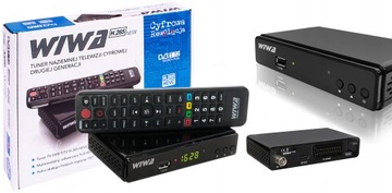 DEKODER TUNER TELEWIZJA NAZIEMNA DVB-T2 WIWA H.265