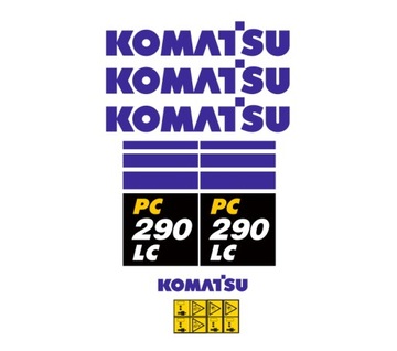 Naklejki oklejenie naklejka - KOMATSU PC290LC