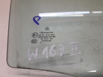 MERCEDES A W169 04-12 SKLO (OKNO) PRAVÁ PŘEDNÍ