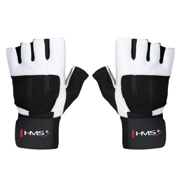 RĘKAWICE NA SIŁOWNIĘ RST04 WHITE-BLACK HMS L TRENING SIŁOWNIA