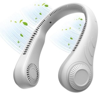 PRZENOŚNY WIATRAK NA SZYJE WENTYLATOR WIATRACZKI 1200mAh