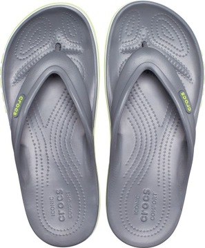 JAPONKI CROCS BAYABAND FLIP # 205393-0GX # SZARE # 43-44 # M10/W12