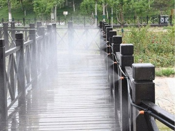 НАБОР САДОВОЙ ВОДНОЙ ЗАВЕСЫ 15 м ТУМАННЫЙ ДОЖДЕВАТЕЛЬ садовый душ 20 форсунок