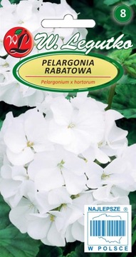 Pelargonia - rabatowa Gama F1 - biała 0,05g