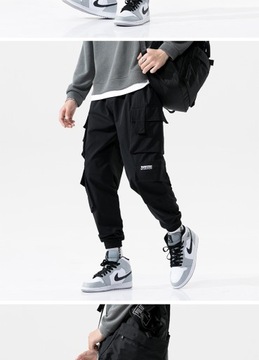 Men Sweatpants Hip Hop Streetwear Cargo Pants Spri