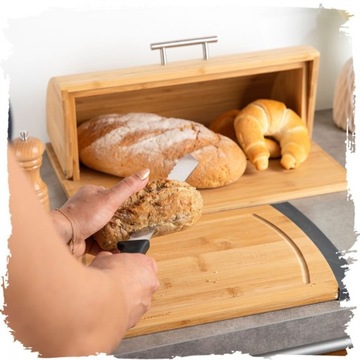 ХЛЕБ ДЕРЕВЯННЫЙ БАМБУК 39,5X29,5X16,5 СМ