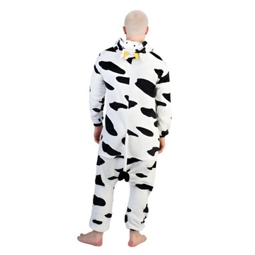 Piżama Onesie Kigurumi Kostium Przebranie Krowa S: 145 - 155cm