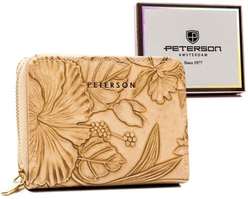 PETERSON portfel damski skóra ekologiczna ochrona kart wyjątkowy prezent