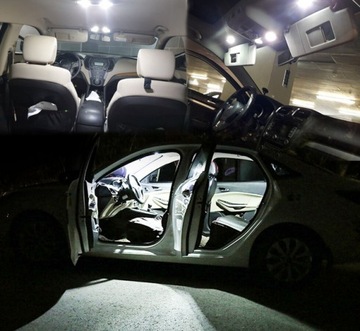 2 светодиодные лампы W5W T10 COB CANBUS