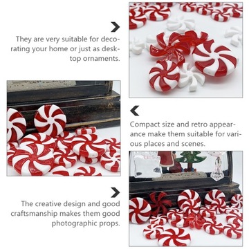 АКРИЛОВЫЕ НОВОГОДНИЕ УКРАШЕНИЯ С КОНФЕТАМИ, 25 ШТ.