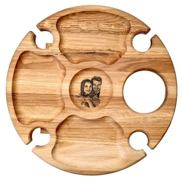 ДУБОВЫЙ СТОЛ Круглый стол для вина, сырных закусок