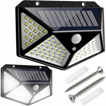 LAMPA SOLARNA LED Z CZUJNIKIEM RUCHU I ZMIERZCHU