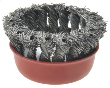 SZCZOTKA DOCZOŁOWA DRUT SKRĘCANY 75 MM M14 DO SZLIFIEREK KĄTOWYCH