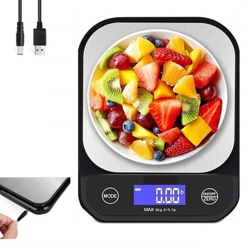 DOKŁADNA WAGA JUBILERSKA 5kg 0.1g PRECYZYJNA KUCHENNA DOMOWA EKRAN LCD