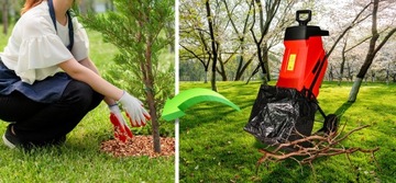 POTĘŻNY ROZDRABNIACZ ELEKTRYCZNY DO GAŁĘZI VENOM 2500W TURBO ZESTAW 9W1 XXL