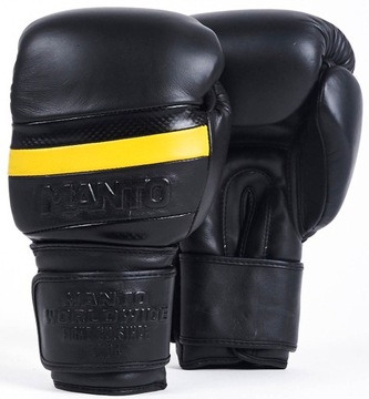 Manto RĘKAWICE BOKSERSKIE skóra CARBON czarne 16oz