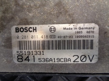 JEDNOTKA MOTORU LANCIA THESIS 2.4 JTD 0281011418