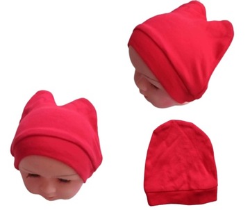 Czapka noworodek bawełniana 26-30 cm