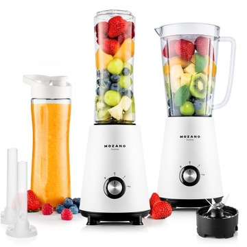 BLENDER KIELICHOWY DO KOKTAJLI SMOOTHIE 2 WKŁADY CHŁODZĄCE + 2 BUTELKI 3w1