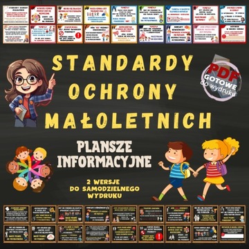 Standardy Ochrony Małoletnich | Plansze informacyjne A4 | Format PDF |