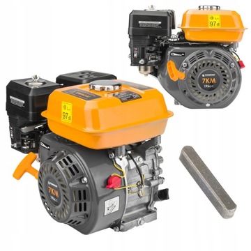 СОСТАВ ДВИГАТЕЛЯ 7HP, ВАЛ GX160 20 ММ ДЛЯ УПЛОТНЕНИЯ ГЕНЕРАТОРА OHV + МАСЛО