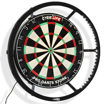 CyeeLife Lampa do darta do stalowej tarczy do darta czarna 360° LED