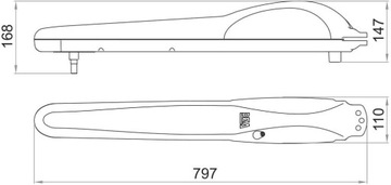 Комплект DEA KIT MAC/24NET/E для распашных ворот
