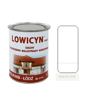 LOWICYN 0,8l dach ocynk BIAŁY RAL 9003 Mat