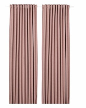 2 Zasłony zaciemniające IKEA ANNAKAJSA 140x300 różowy