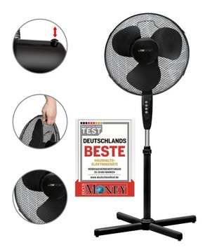 НАСТОЛЬНЫЙ ВЕНТИЛЯТОР НАПОЛЬНЫЙ ВЕНТИЛЯТОР CLATRONIC VL