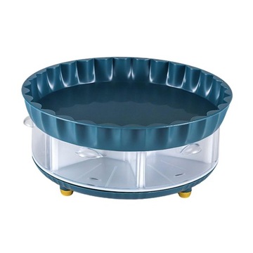 Stojak na przyprawy Lazy Susan Stojak na przyprawy Gramofon niebieski