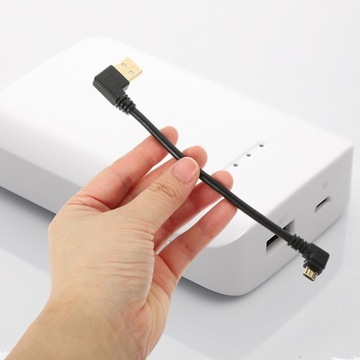 Короткий USB-кабель для зарядки под углом 90 градусов, под прямым углом