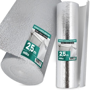 Экран обогревателя Алюминиевый коврик Теплоизоляционная пена 2,5 м GO Insulation