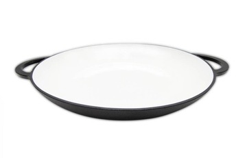 PATELNIA ŻELIWNA EMALIOWANA DO PAELLA DO PIEKARNIKA GRILLA 38X5 CM