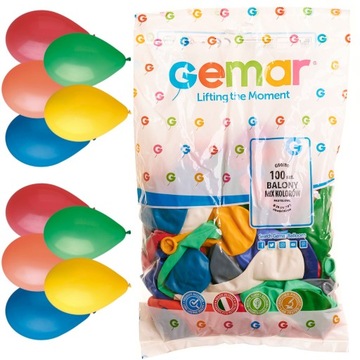 BALONY urodzinowe balon na roczek MIX kolor pastelowe GEMAR 10