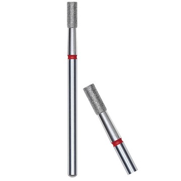 STALEKS Frez diamentowy walec czerwony 2.5x6mm